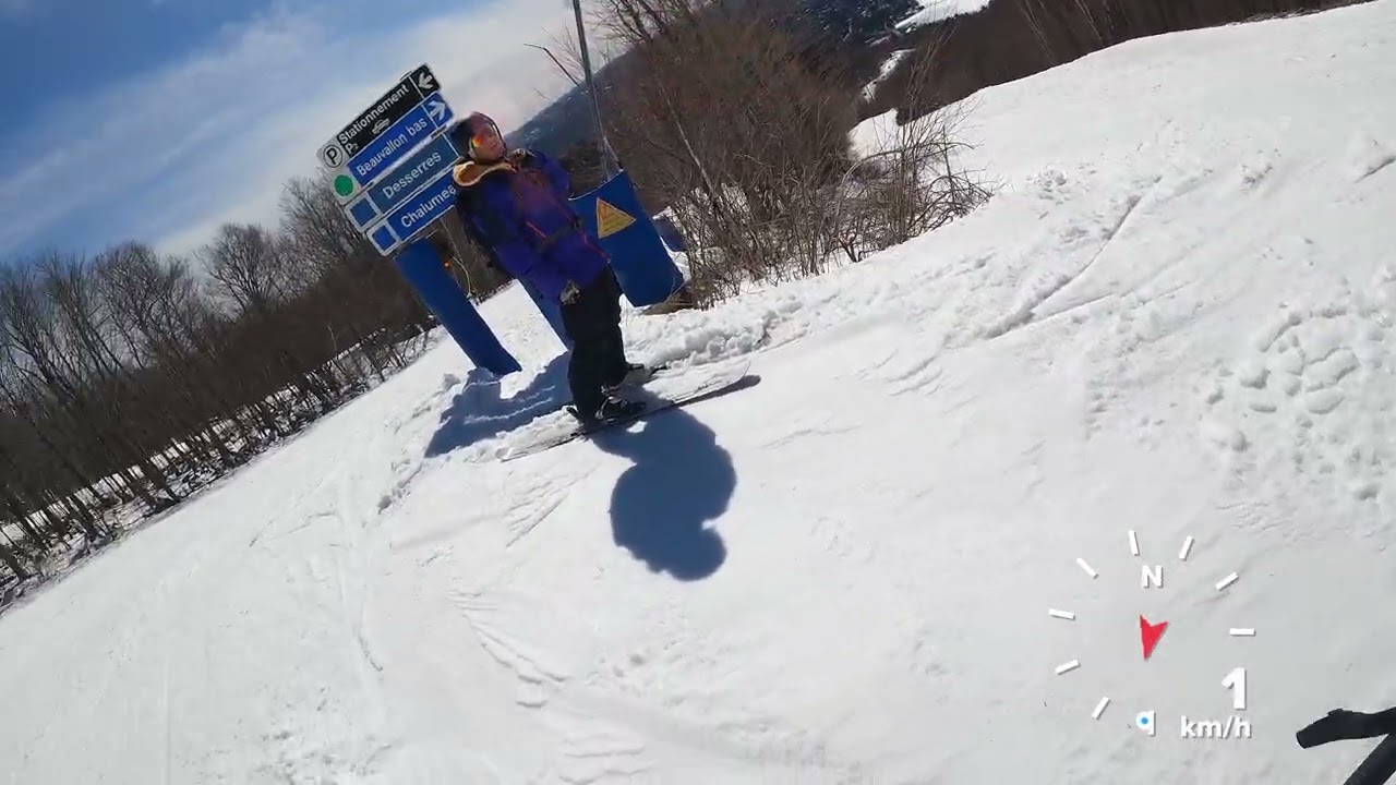 Mount Tremblant Beauvallon Run with a friend 