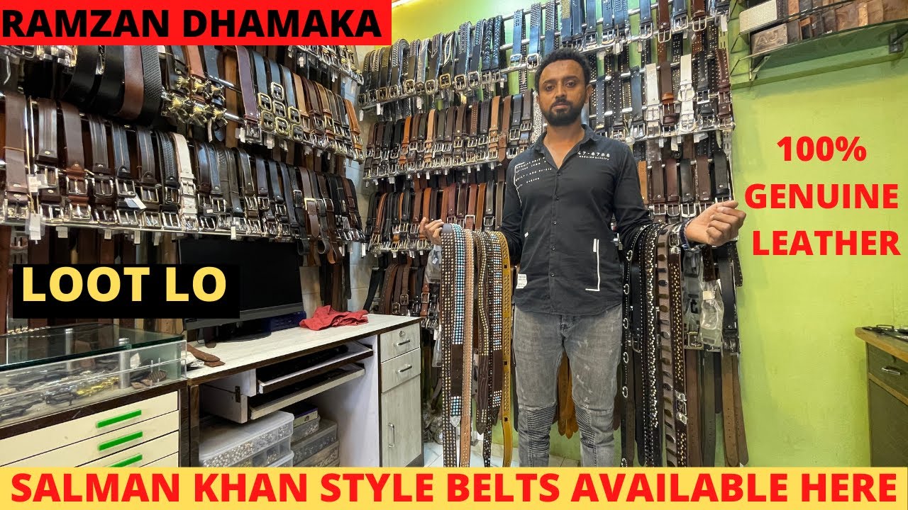 100% Genuine Leather Wallet And Belt | RAMZAN OFFER | Salman Khan | Mumbai Central