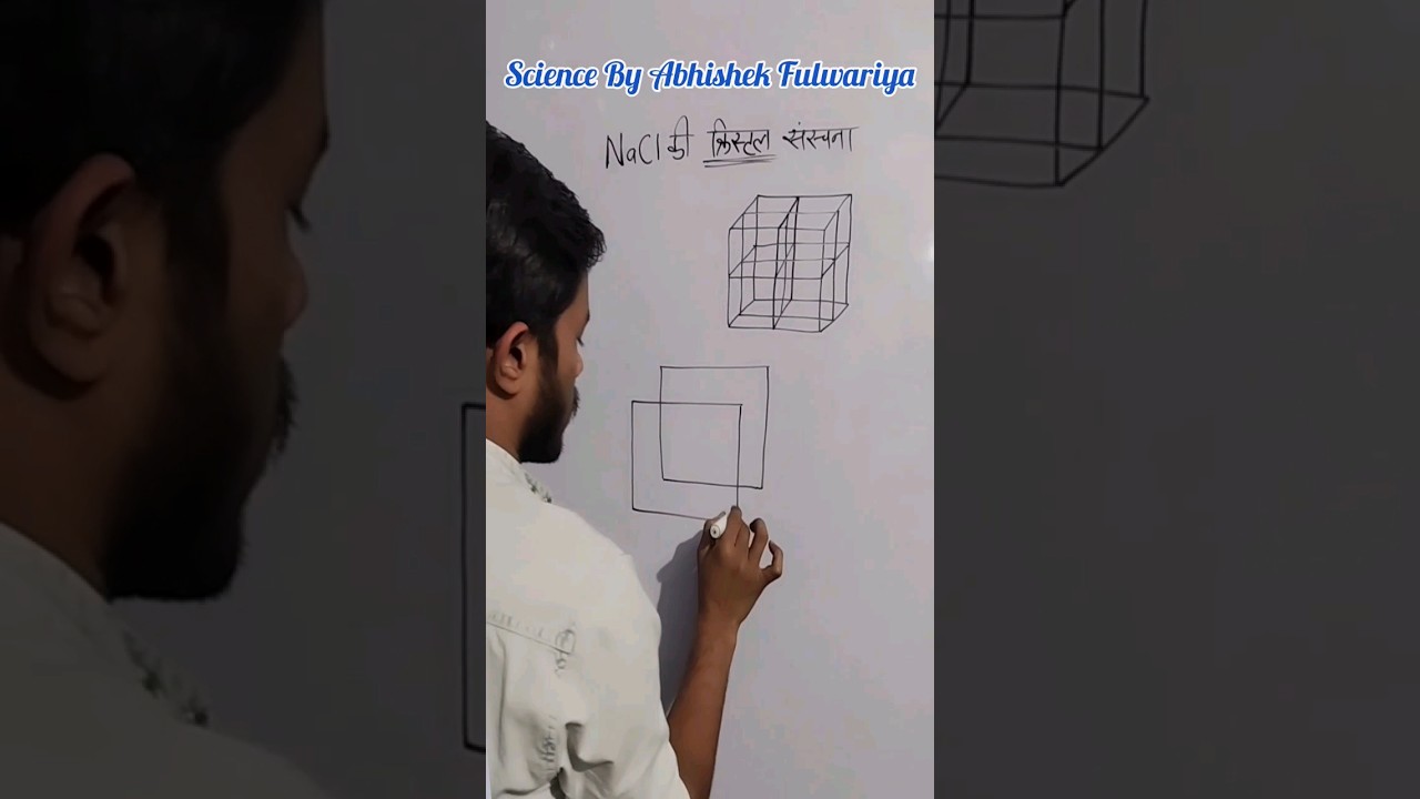 Trick to Draw the Structure of NaCl 😀😀 ll #shorts #chemistry