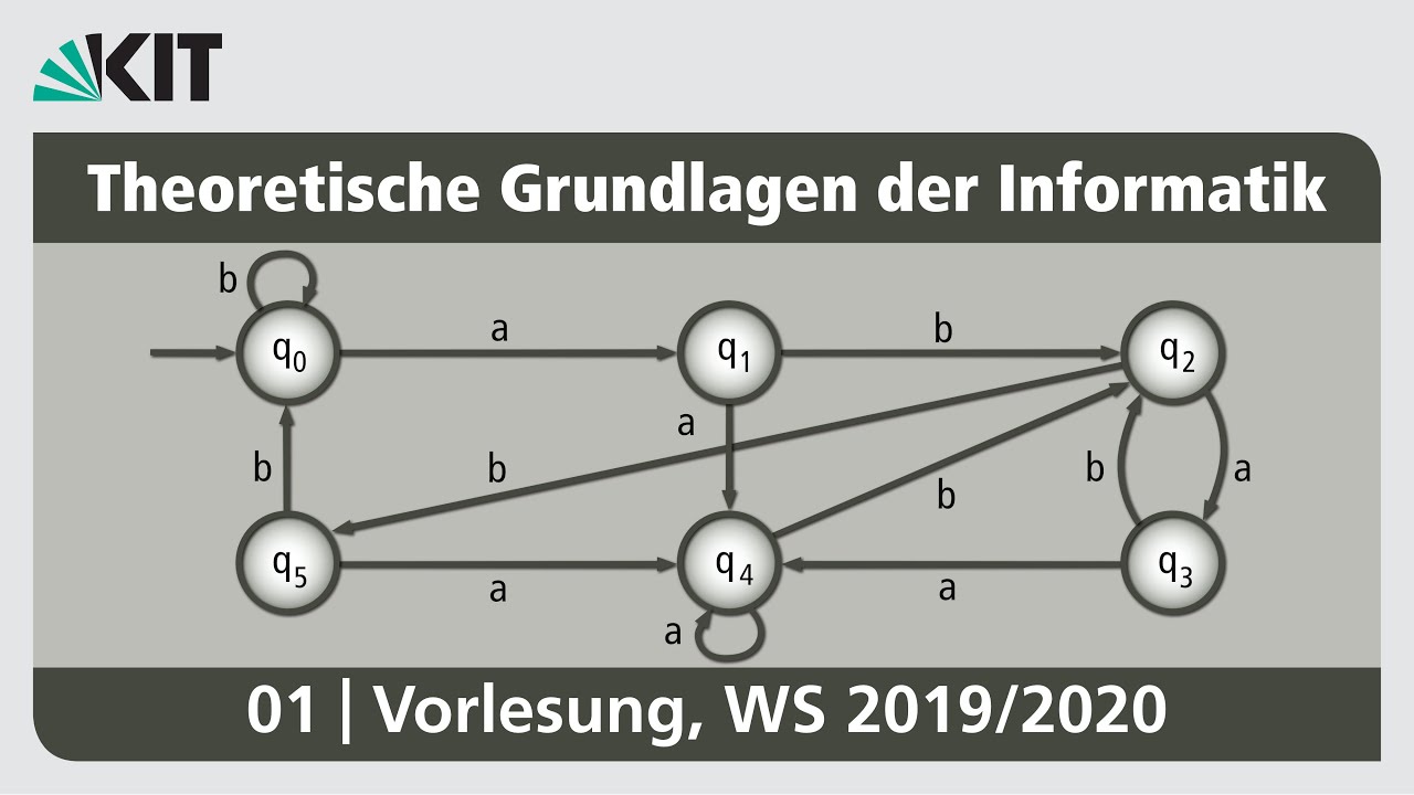01: Formale Sprachen, Reguläre Sprachen, Reguläre Ausdrücke, Endliche Automaten