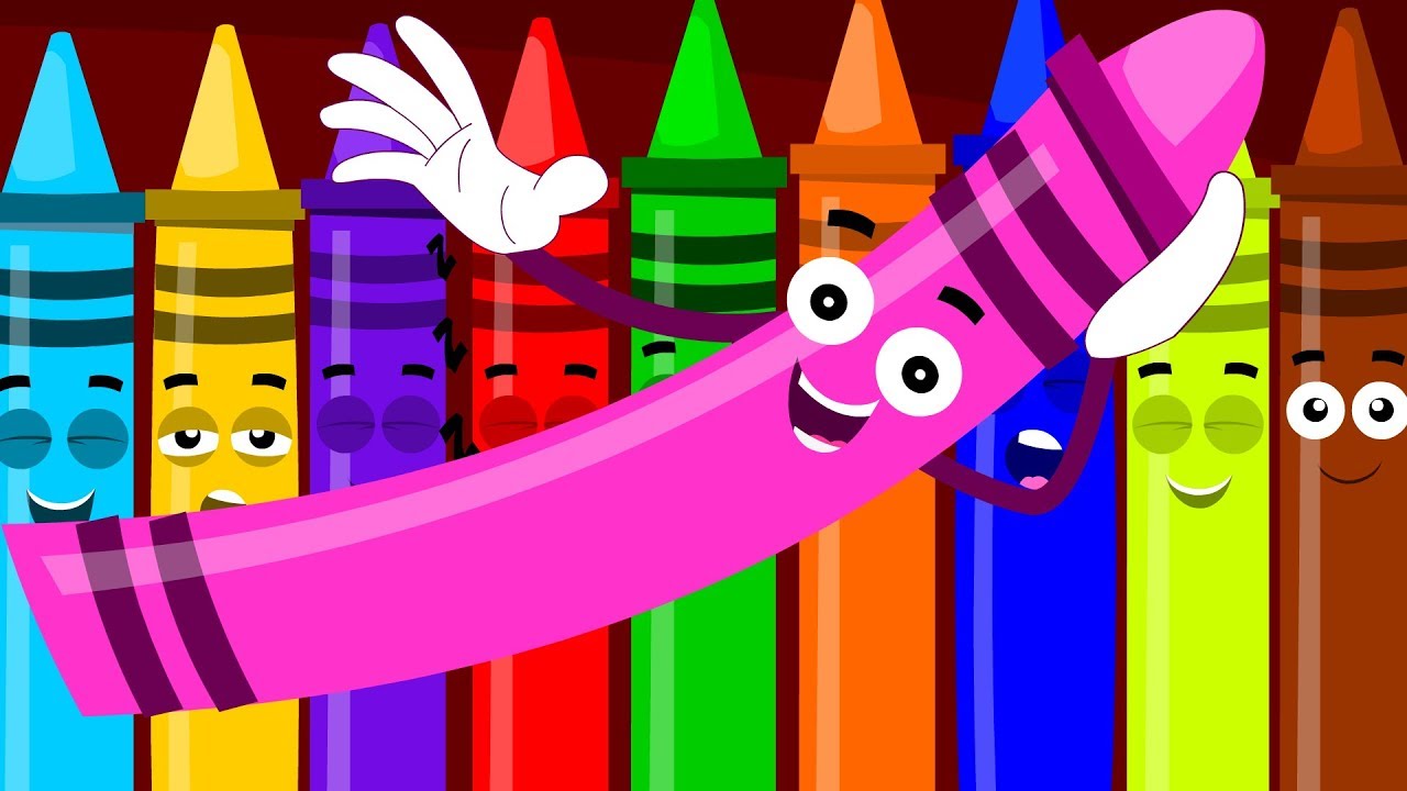 crayons ten in the bed | nursery rhymes | crayons song | kids song | childrens rhymes