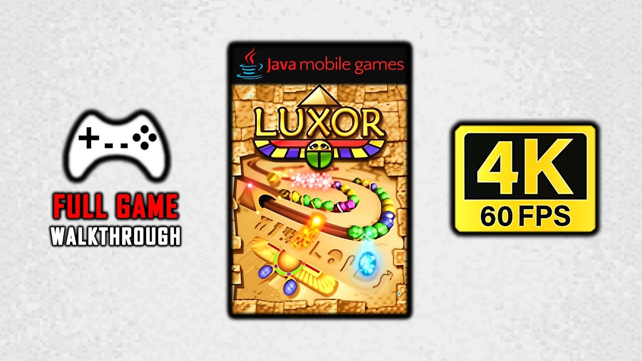 Luxor JAVA Game (2006) - FULL GAME | All Levels | 4K 60FPS