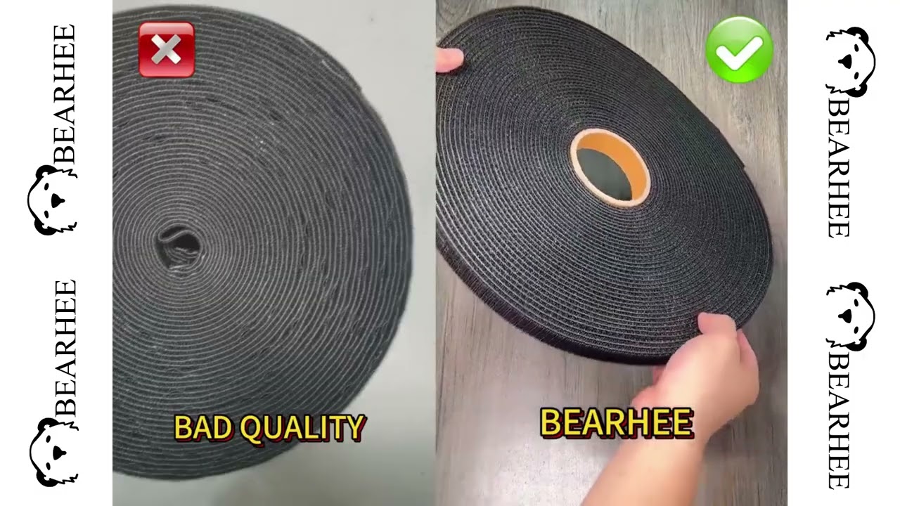 Double sided velcro back to back comparison 