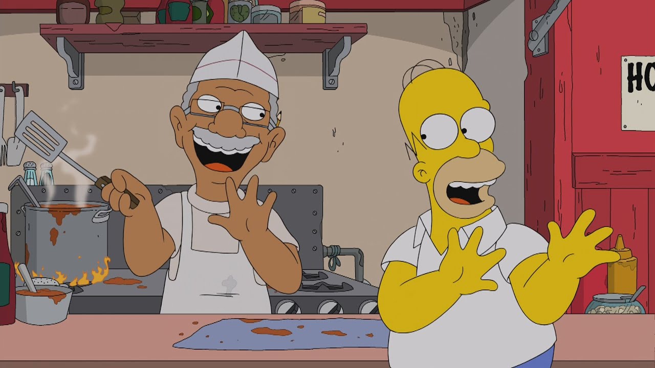 Homero se reencuentra con un viejo amigo. &iexcl;HOT DOGS! Parte 1