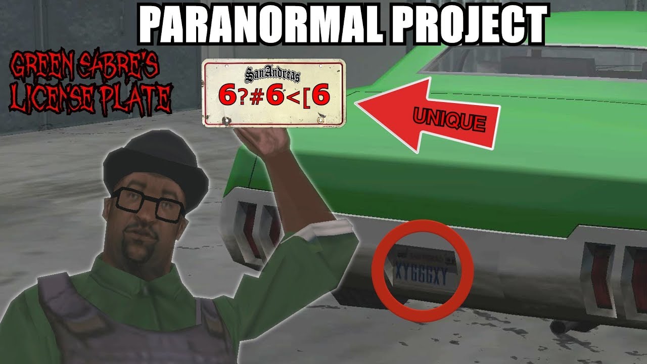 GREEN SABRE'S LICENSE PLATE EXISTS [4/4] GTA San Andreas Myths - PARANORMAL PROJECT 83
