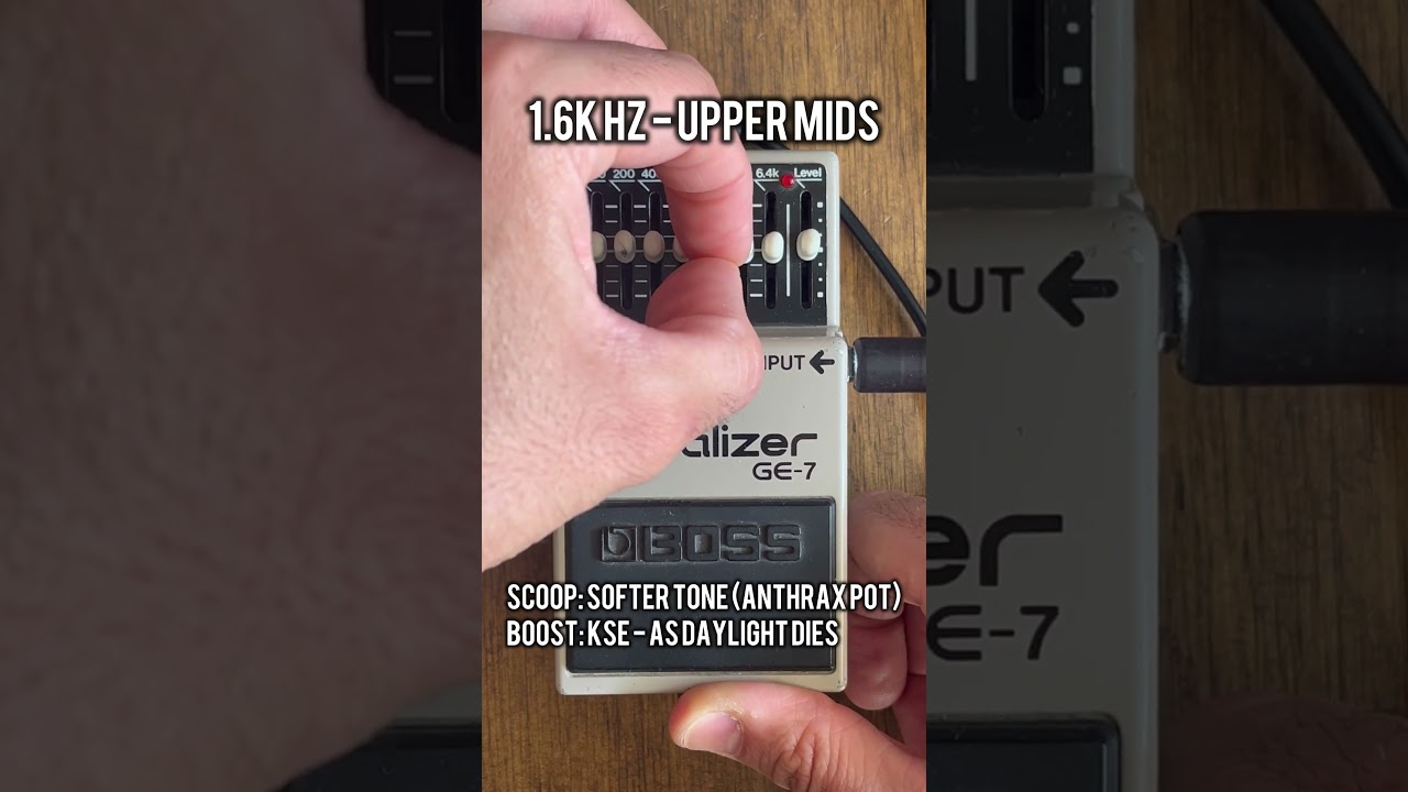 How frequencies shape your tone - Boss GE7 scooping and boosting