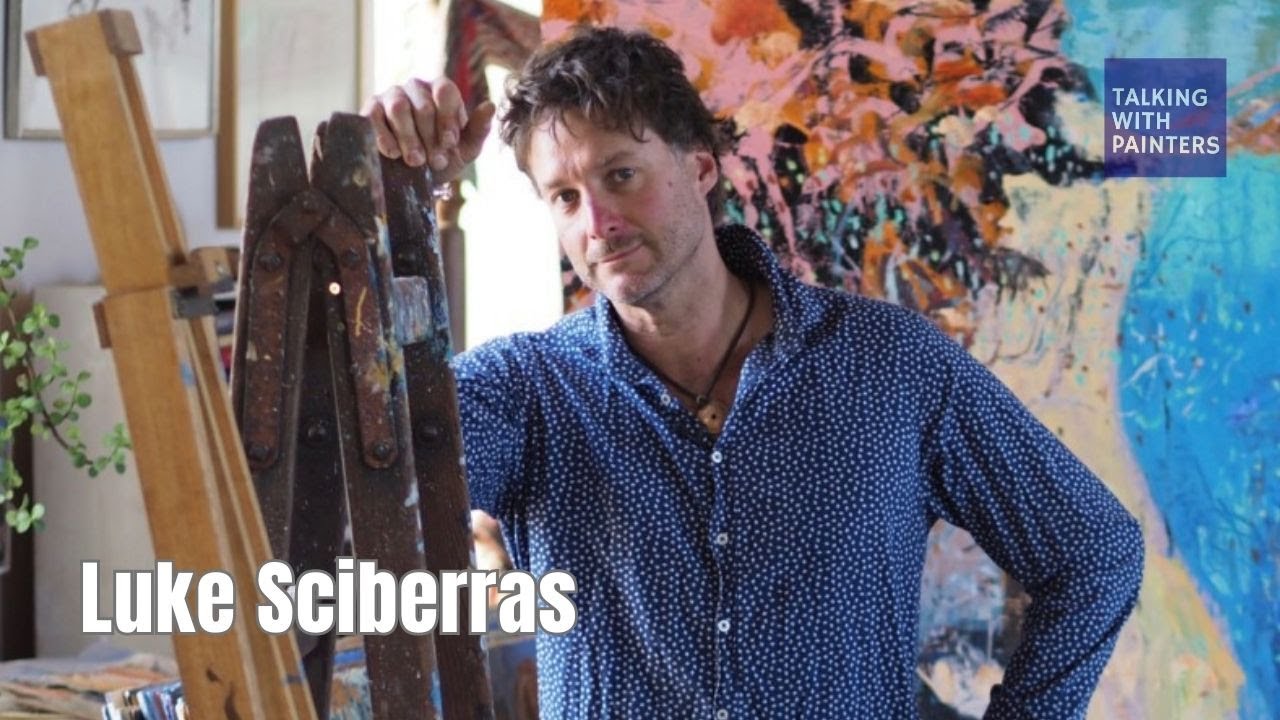 Luke Sciberras talks with Maria Stoljar in his studio