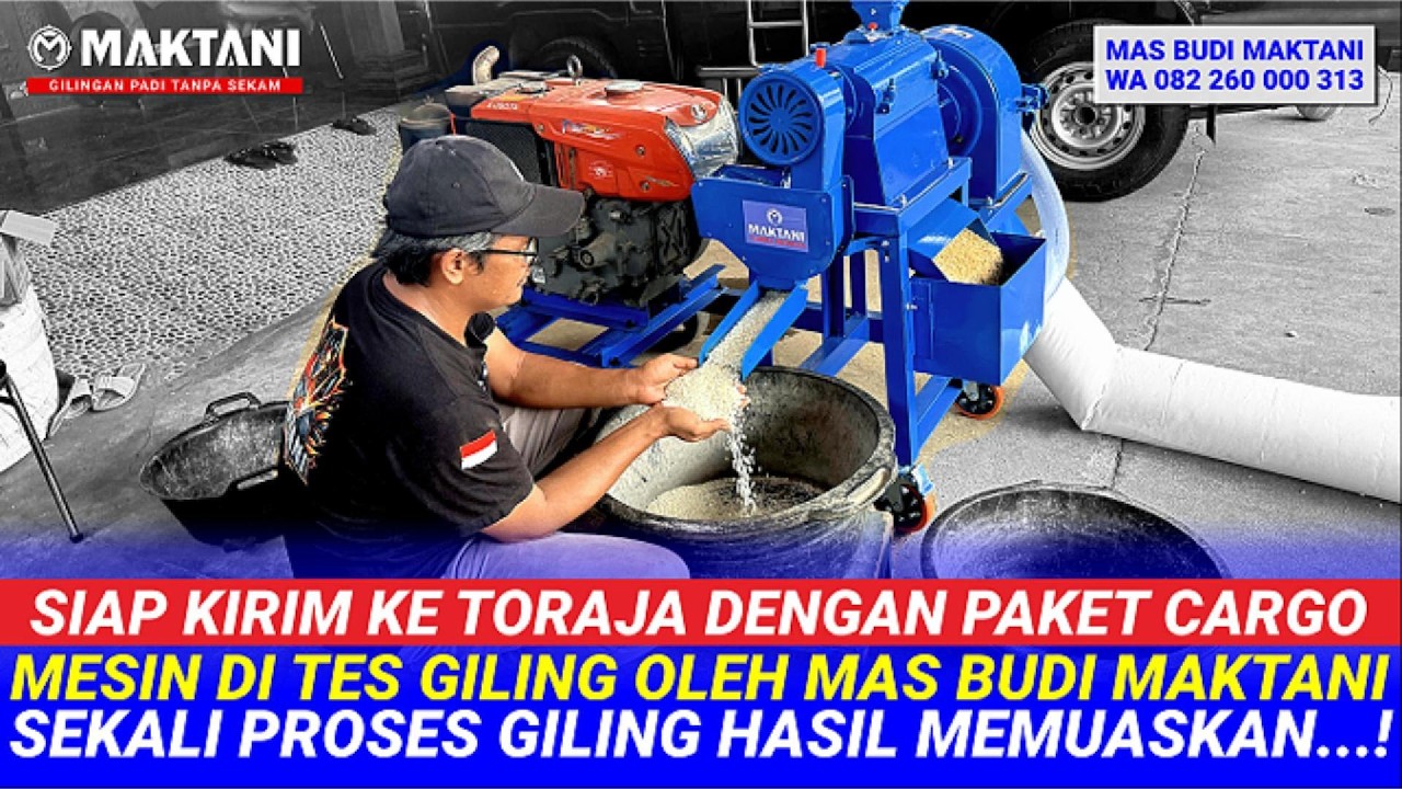Siap Kirim  Ke Tanah Toraja Setelah Quality Control Giling Padi Oleh Mas Budi Hasil Beras & Bekatul