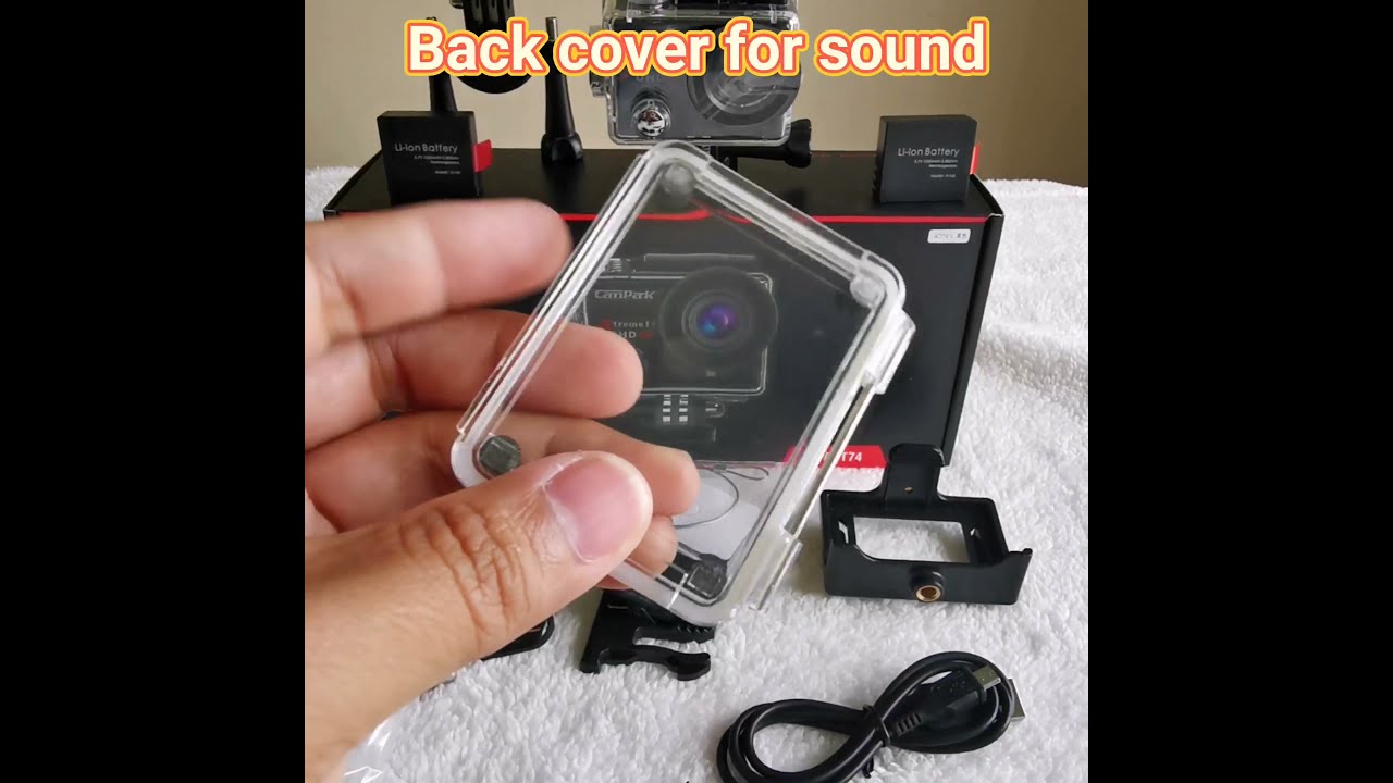 Unboxing of CAMPARK ACT74 Action Camera 4K