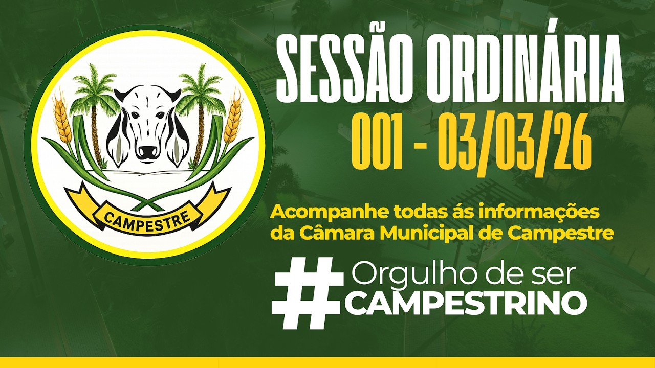 Transmissão ao vivo de Câmara Municipal de Campestre de Goiás