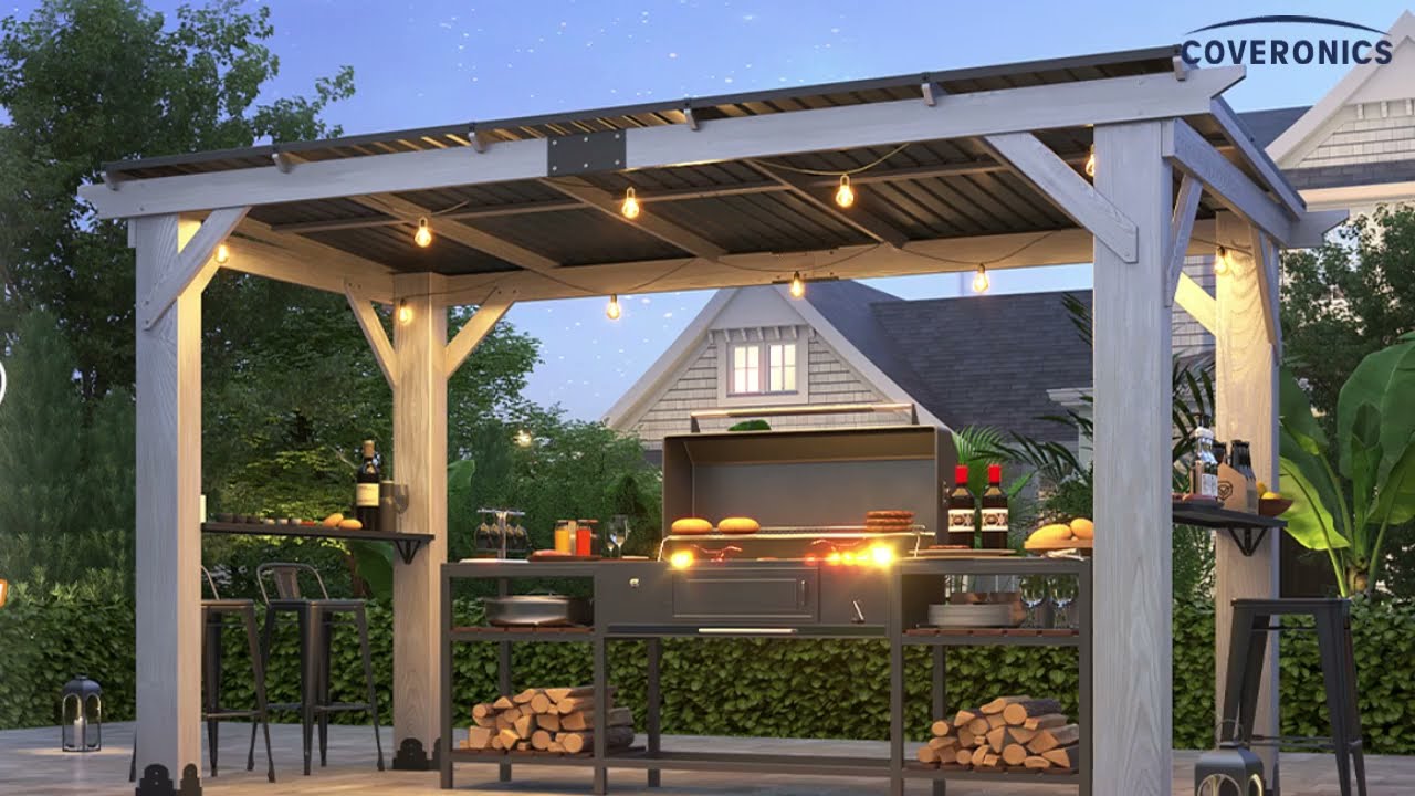 Outdoor Grill Gazebo Installation Video