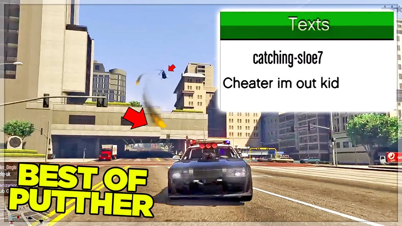 Лучший полицейский троллинг сердитых гриферов в GTA Online