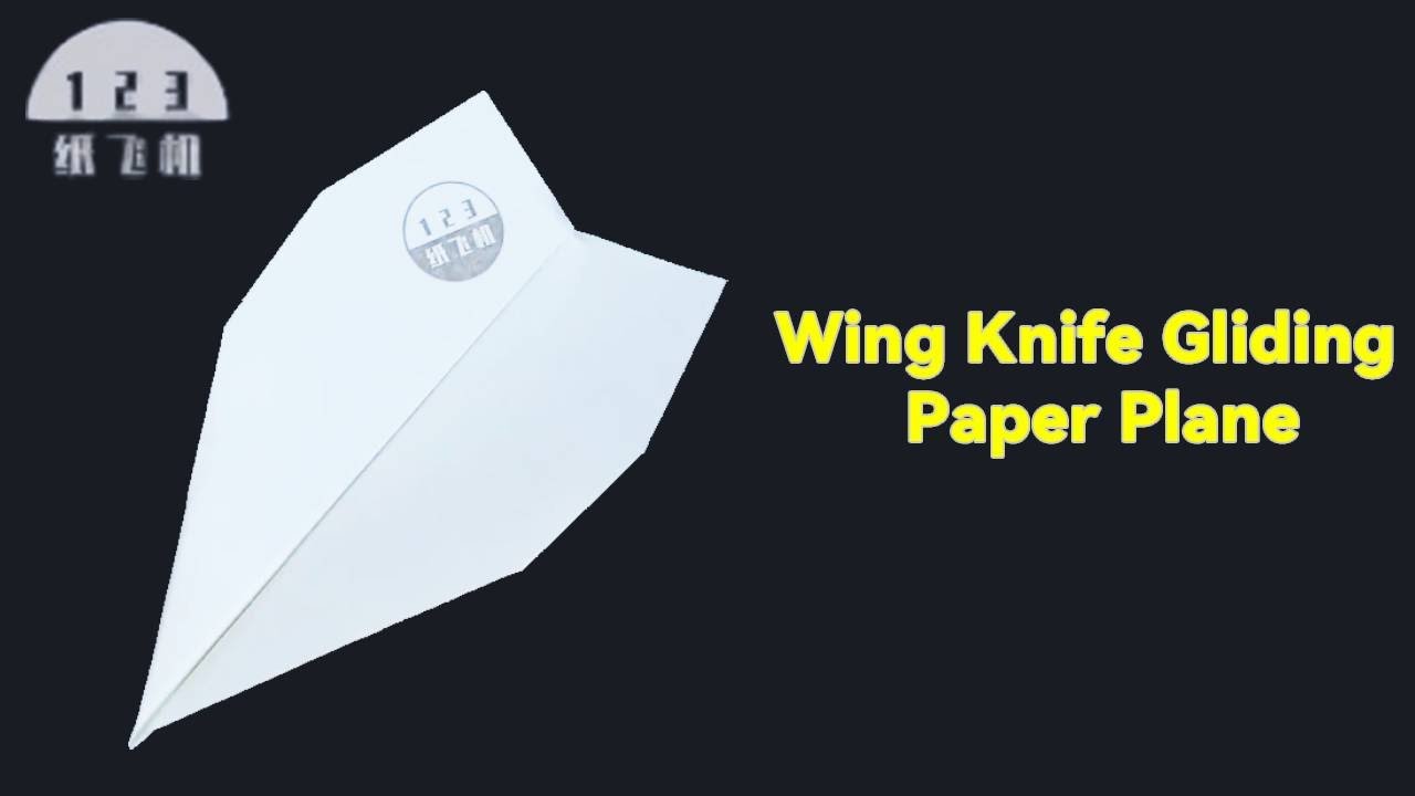 The two-segment swept-wing paper airplane that flies very far, extreme spin, Thai cool