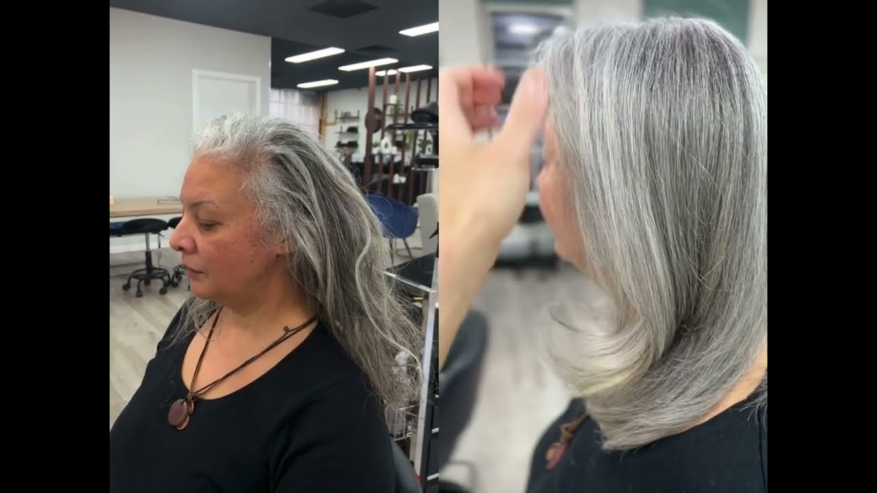 Grey Blending Specialist Melbourne | Full Custom Soft Silver Grey Blending