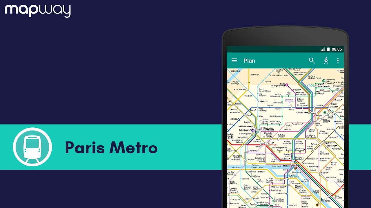 Paris Metro on Android - Mapway
