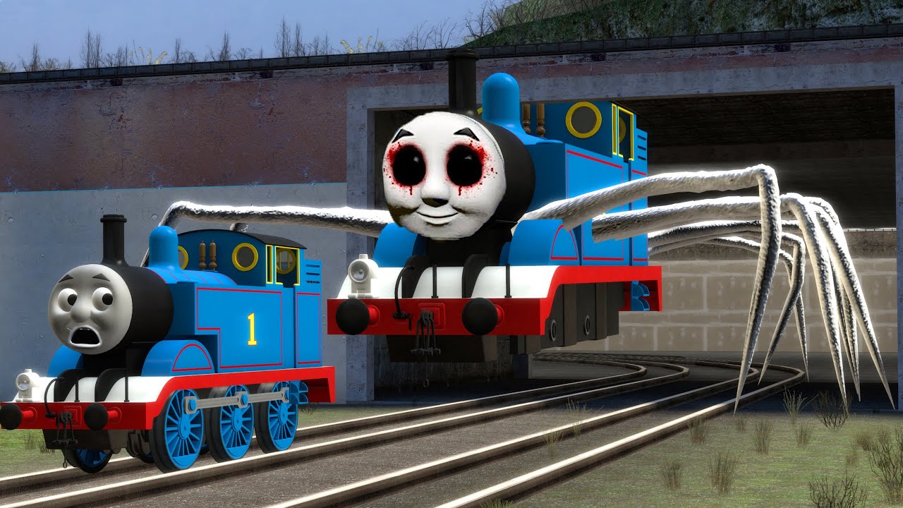Building a Thomas Train Chased By Thomas Train Eater,Cursed Thomas and Friends in Garry's Mod