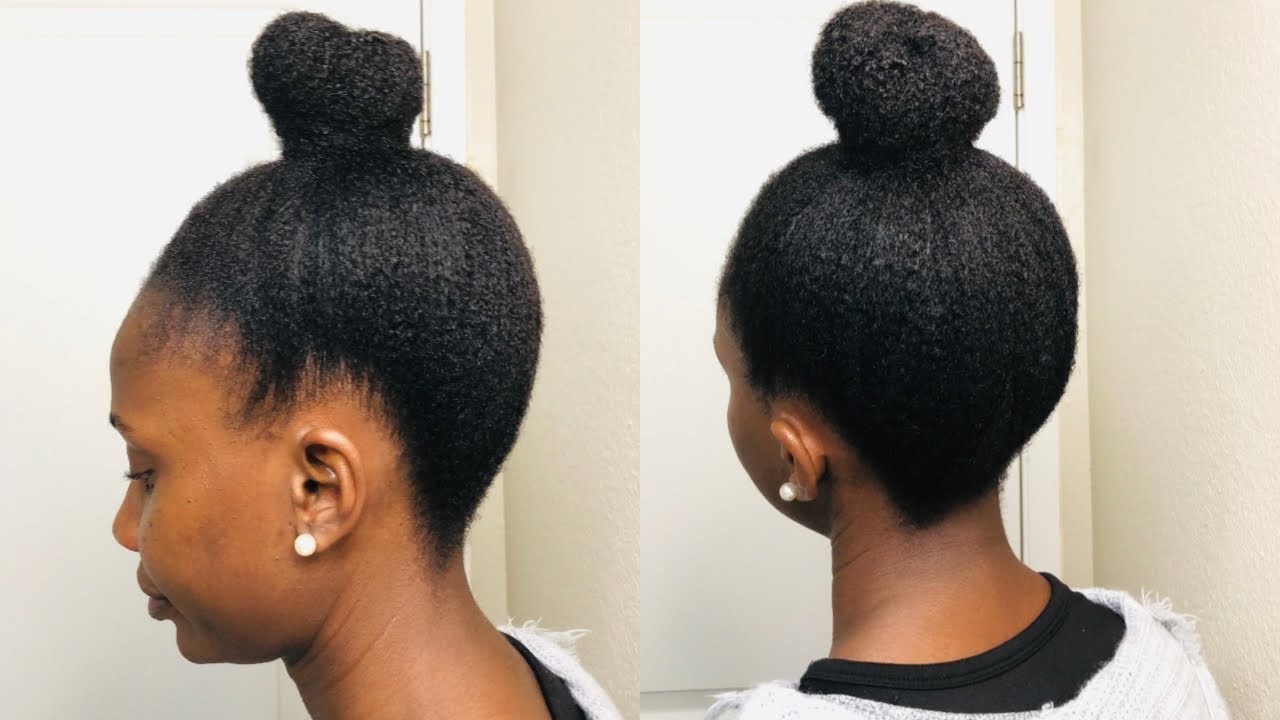 Top Knot Bun Natural Hair