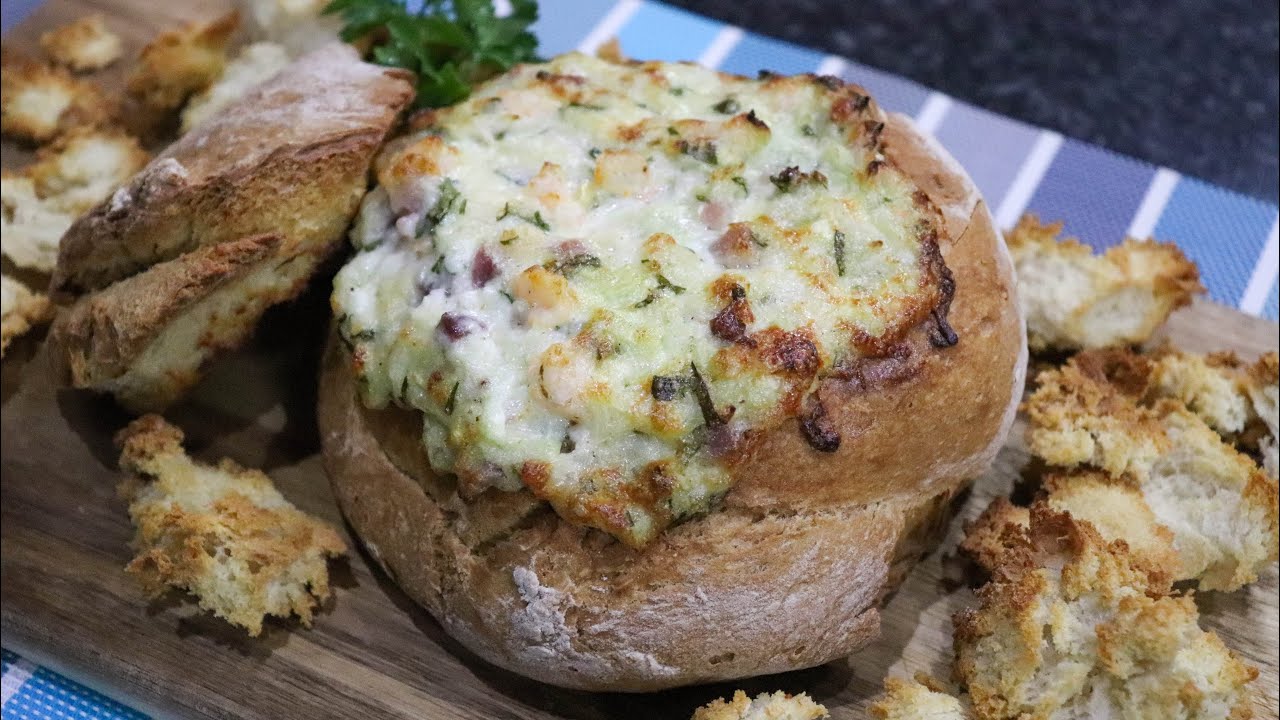 Pão Recheado com Camarão | Entrada e Petisco Delicioso!
