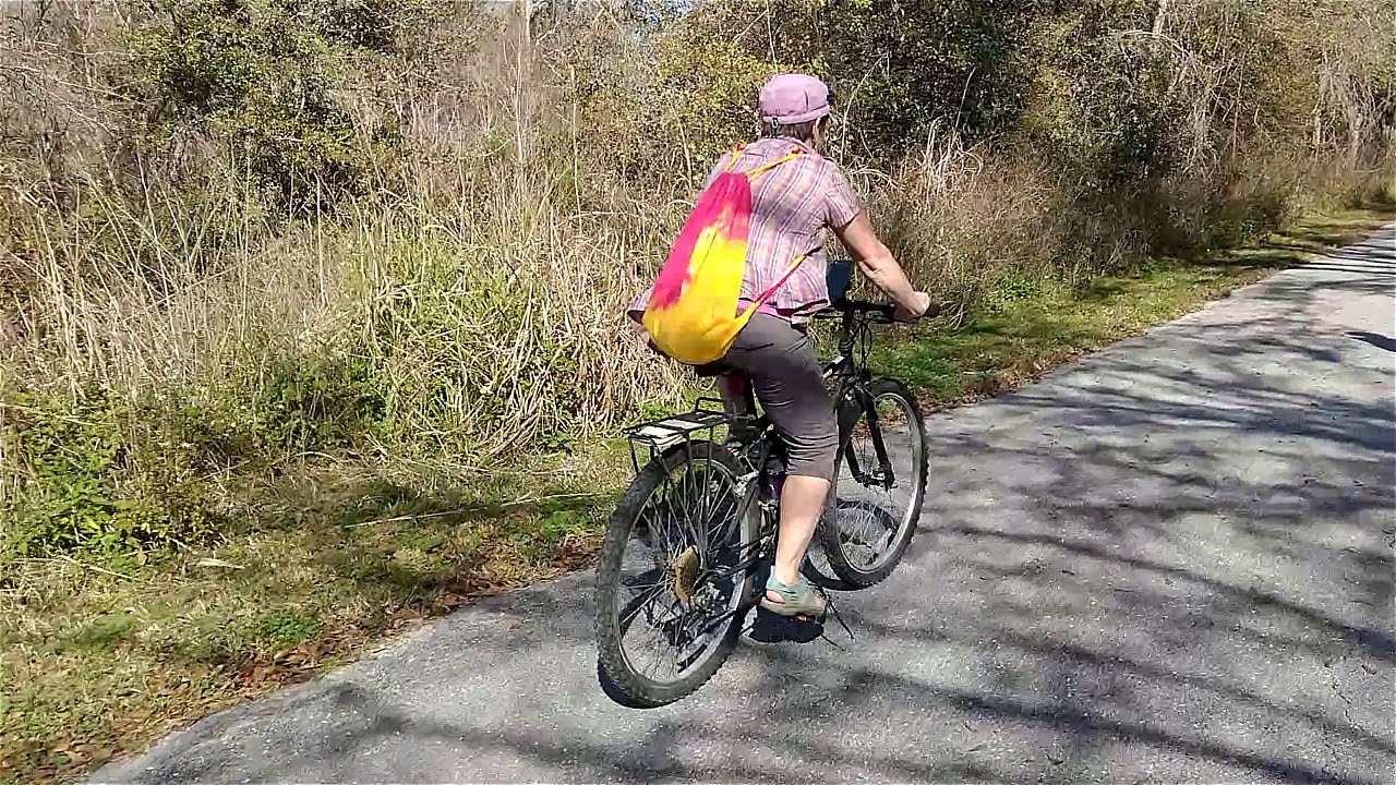 Biking Van Fleet Trail - Polk City Trailhead