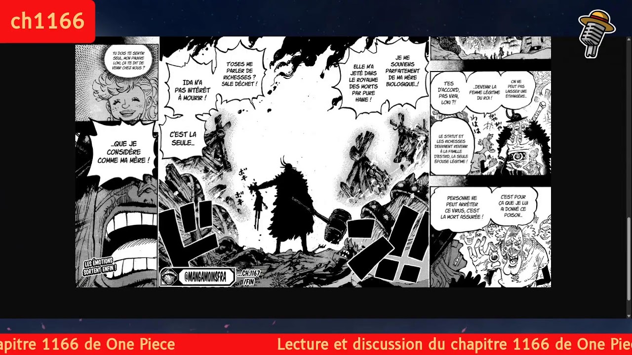 Lecture et discussion du chapitre 1167 de One Piece