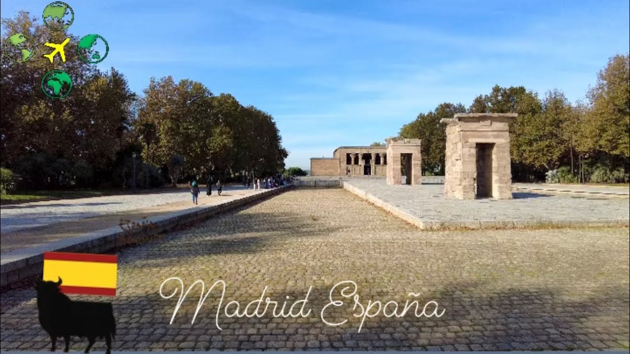 Unlock Ancient Mysteries with a 4K Walking Tour of Madrid's Temple of Debod!