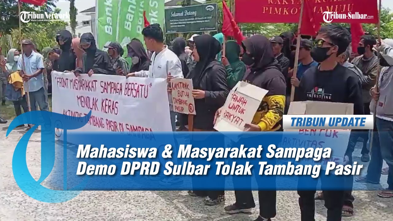 Merasa Diabaikan Pemprov Sulbar, Mahasiswa & Masyarakat Sampaga Demo DPRD Sulbar Tolak Tambang Pasir