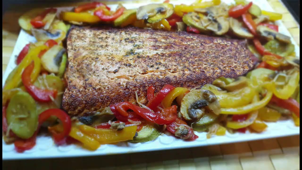 سمك السلمون او اللاكس على الطريقة الالمانية المحترفة   🐟🐟Lachs Filet in Ofen gebraten