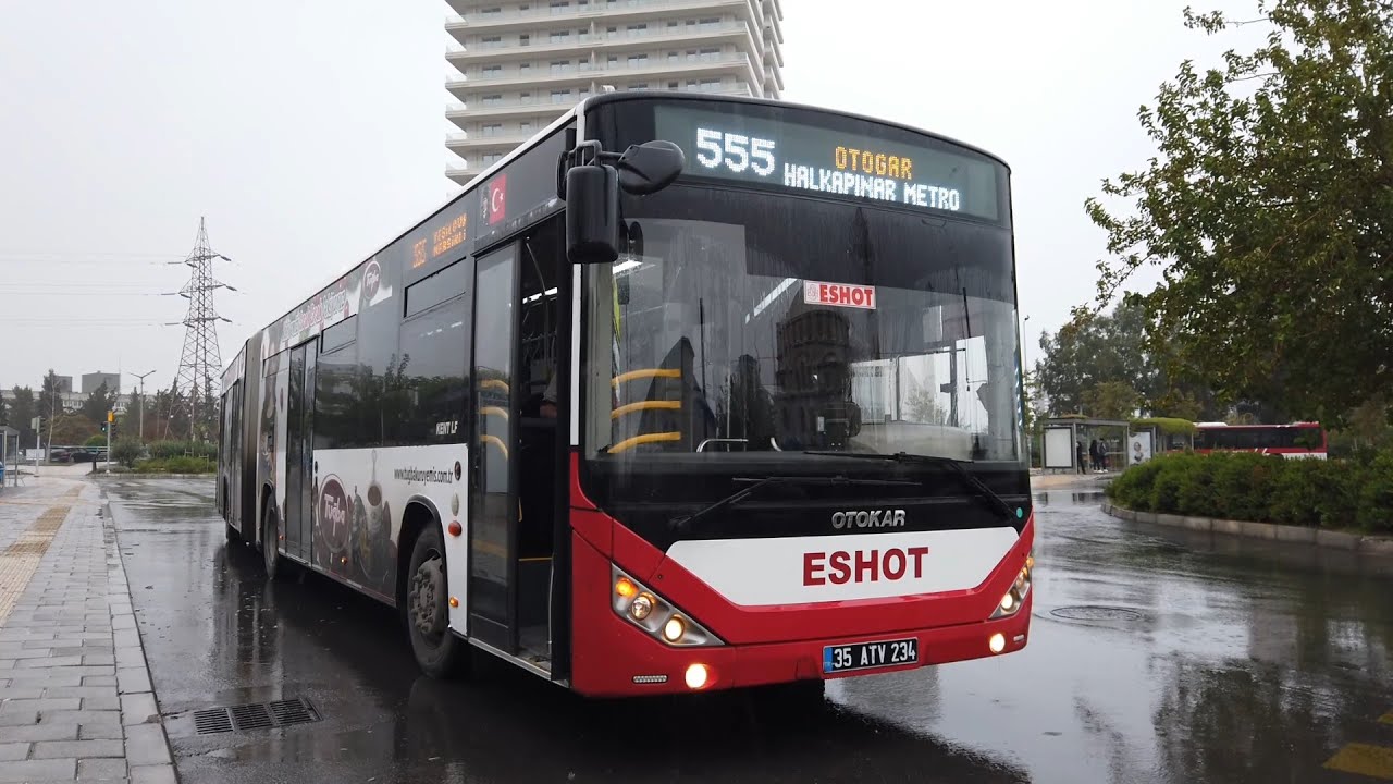 ESHOT | 555 ile Otogar - Halkapınar Arası Otobüsle Seyahat