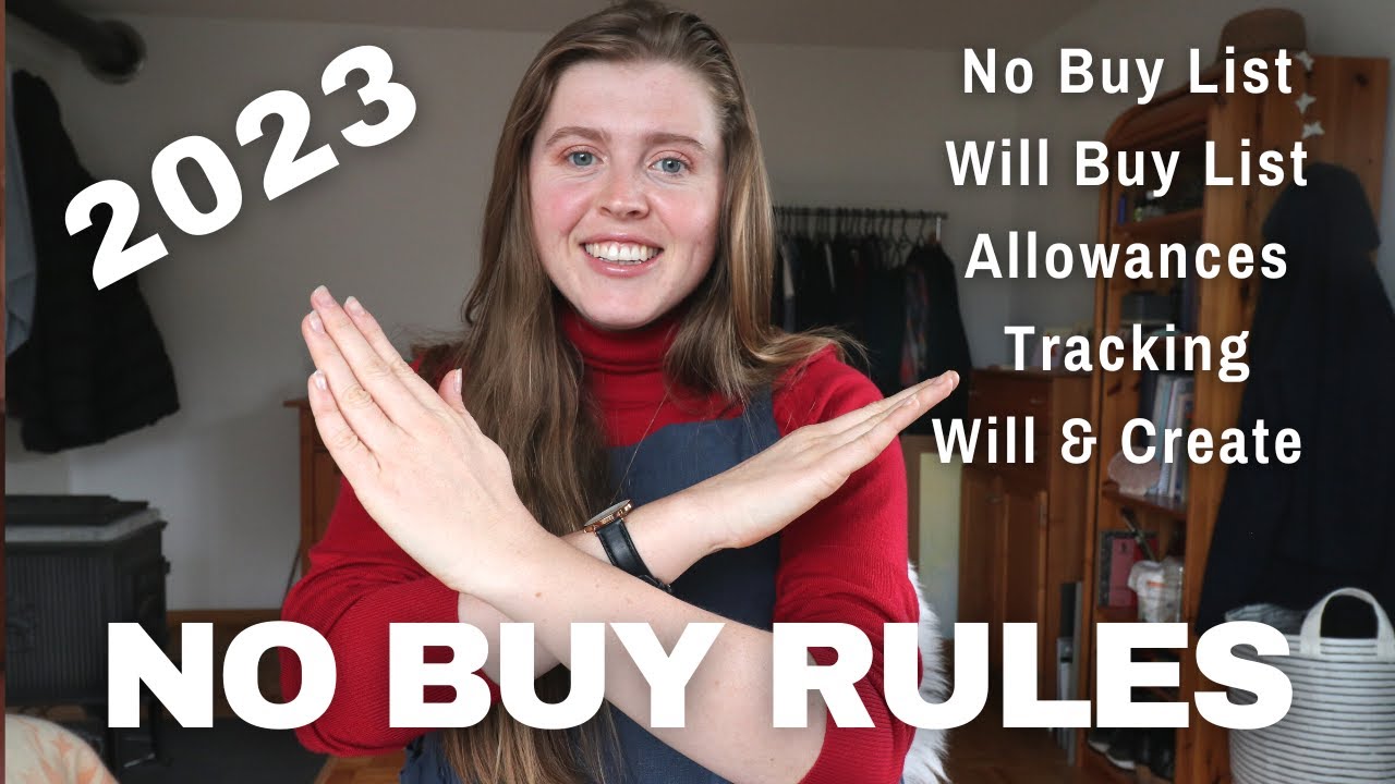 NO BUY RULES 2023! // Break Old Habits, Save Money and Being Curious