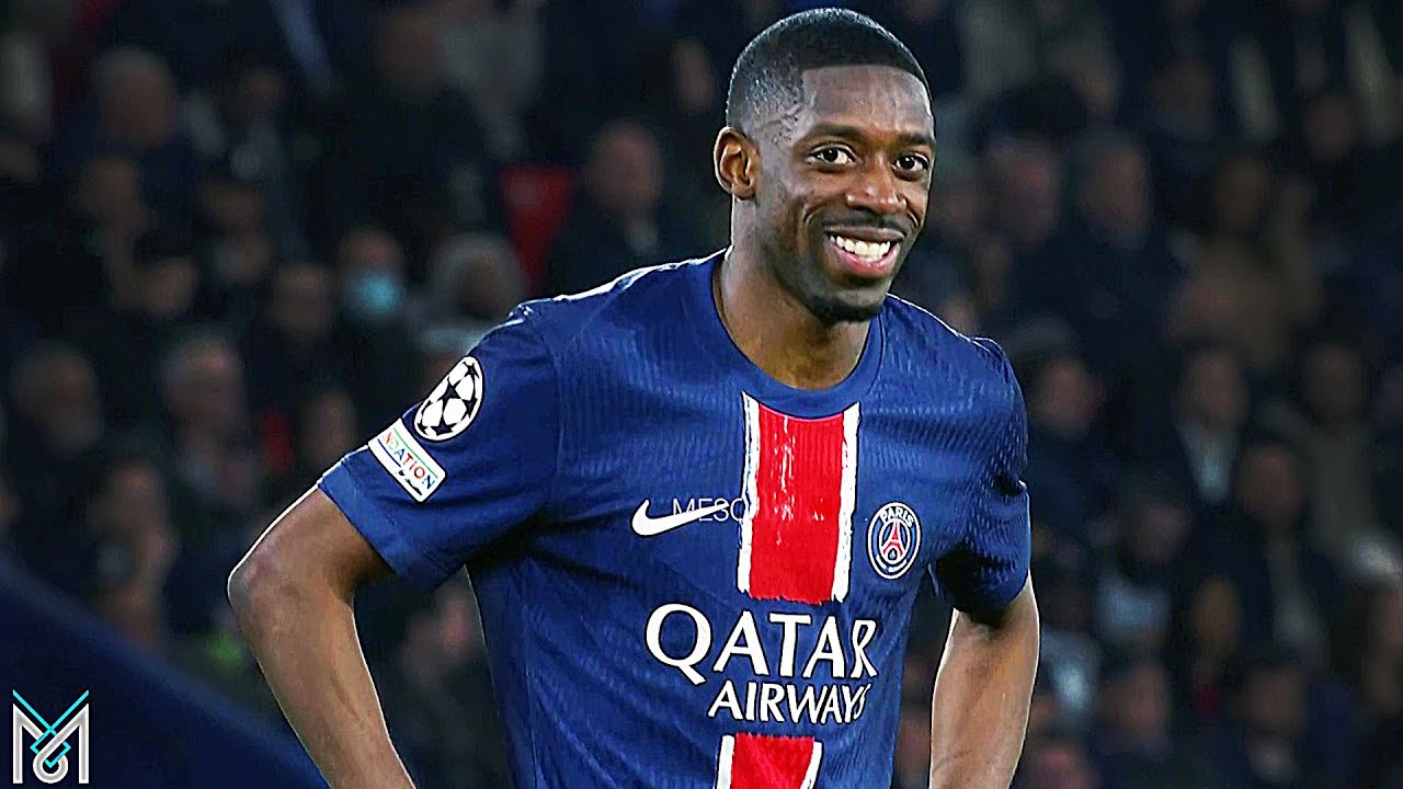 Dembele reactions vs Aston Villa
