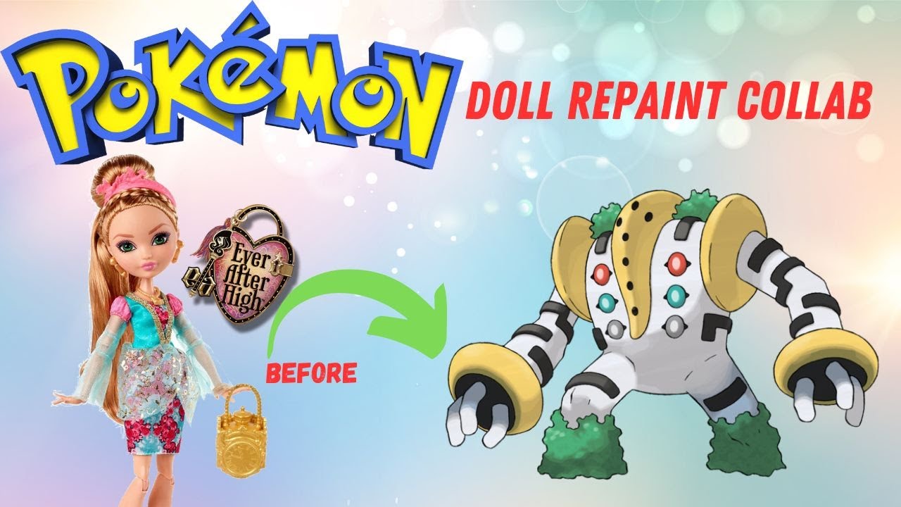 Making MY REGIGIGAS POKEMON DOLL / Ever After High  Doll Repaint by Middle Rabbit #dolls #art
