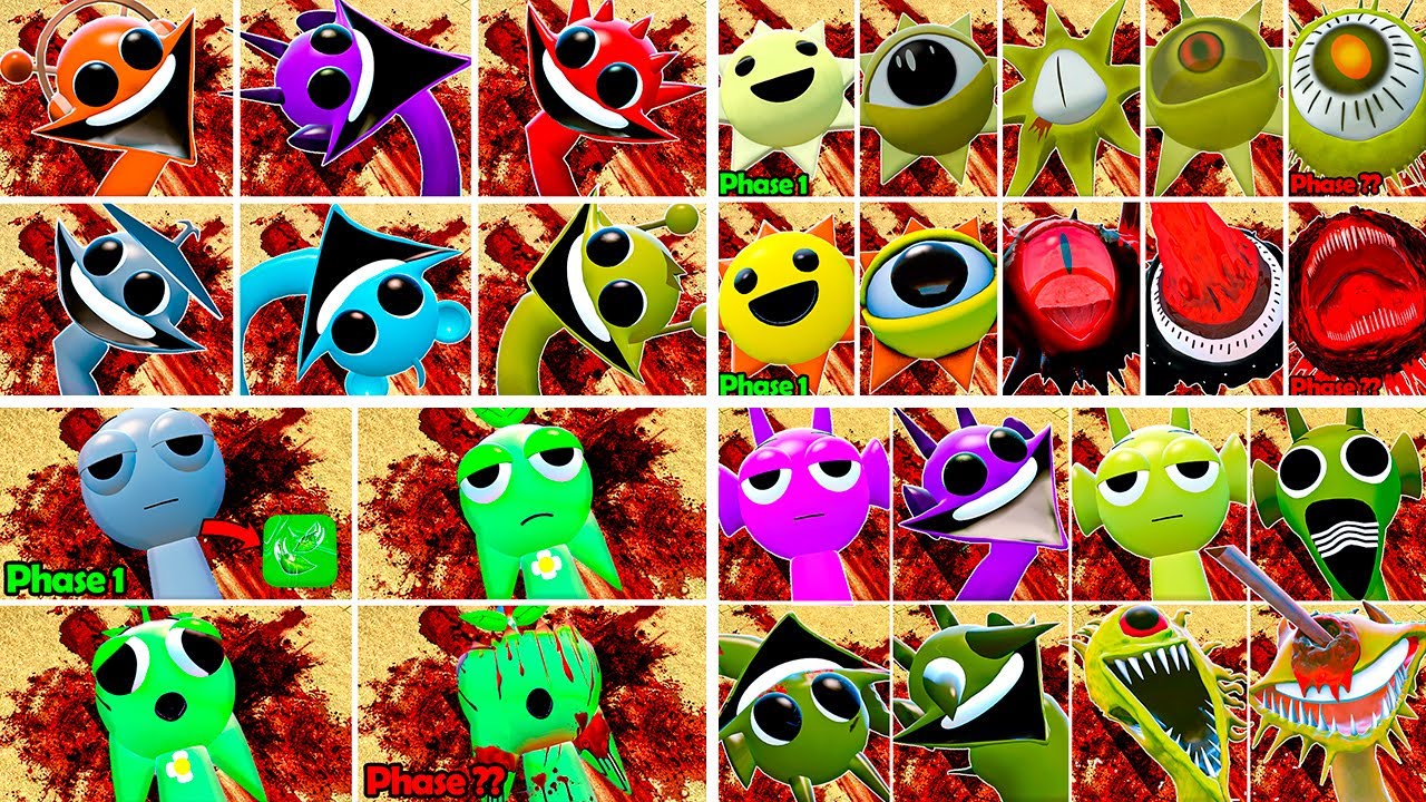 WHICH NEW ALL SPRUNKI INCREDIBOX PHASES FAMILY IS STRONGEST? in Garry's Mod!