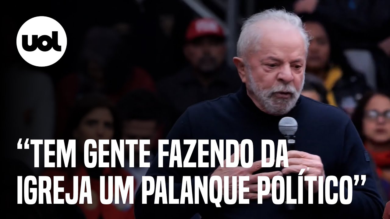 Lula prega estado laico e diz que igreja 'não tem que ter partido'