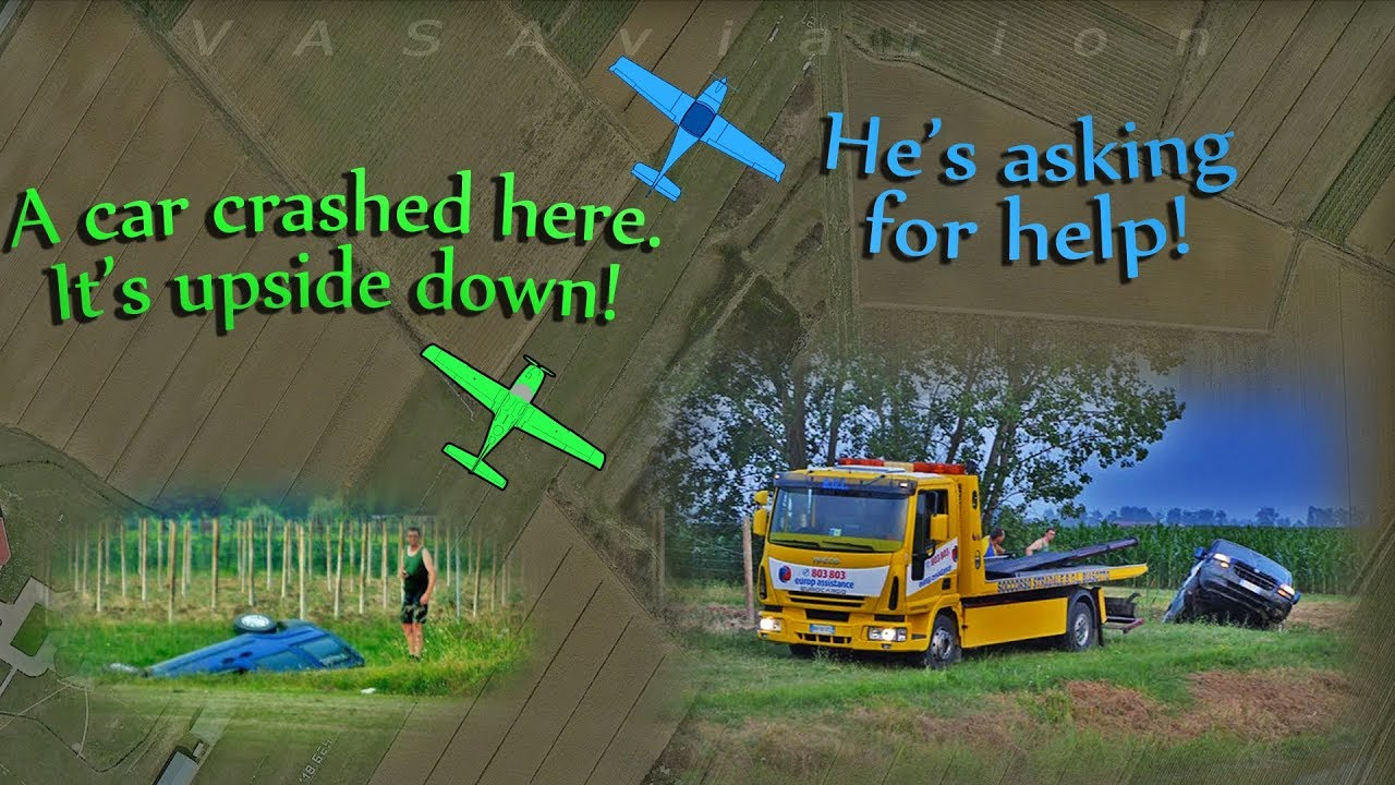 [REAL ATC] A car crashes near a little aerodrome in Italy!