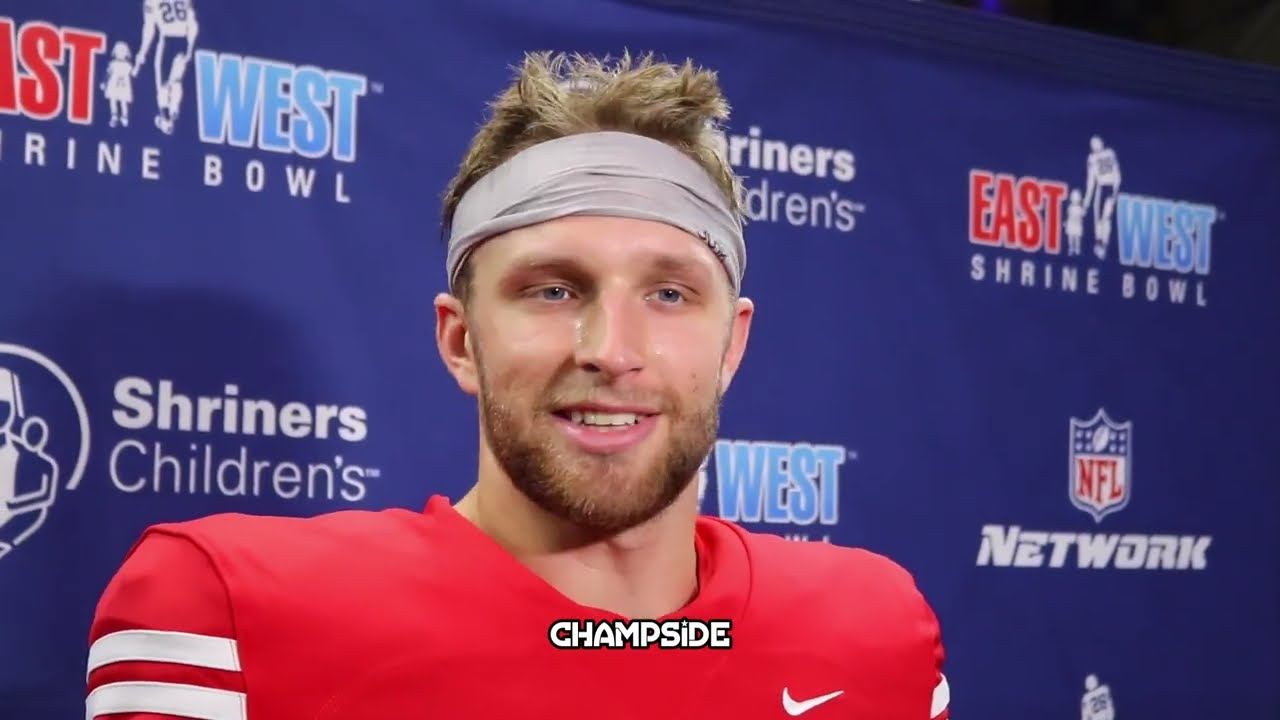 Mark Gronowski opowiada o przygotowaniach do draftu NFL | Shrine Bowl, dzień 1 treningu