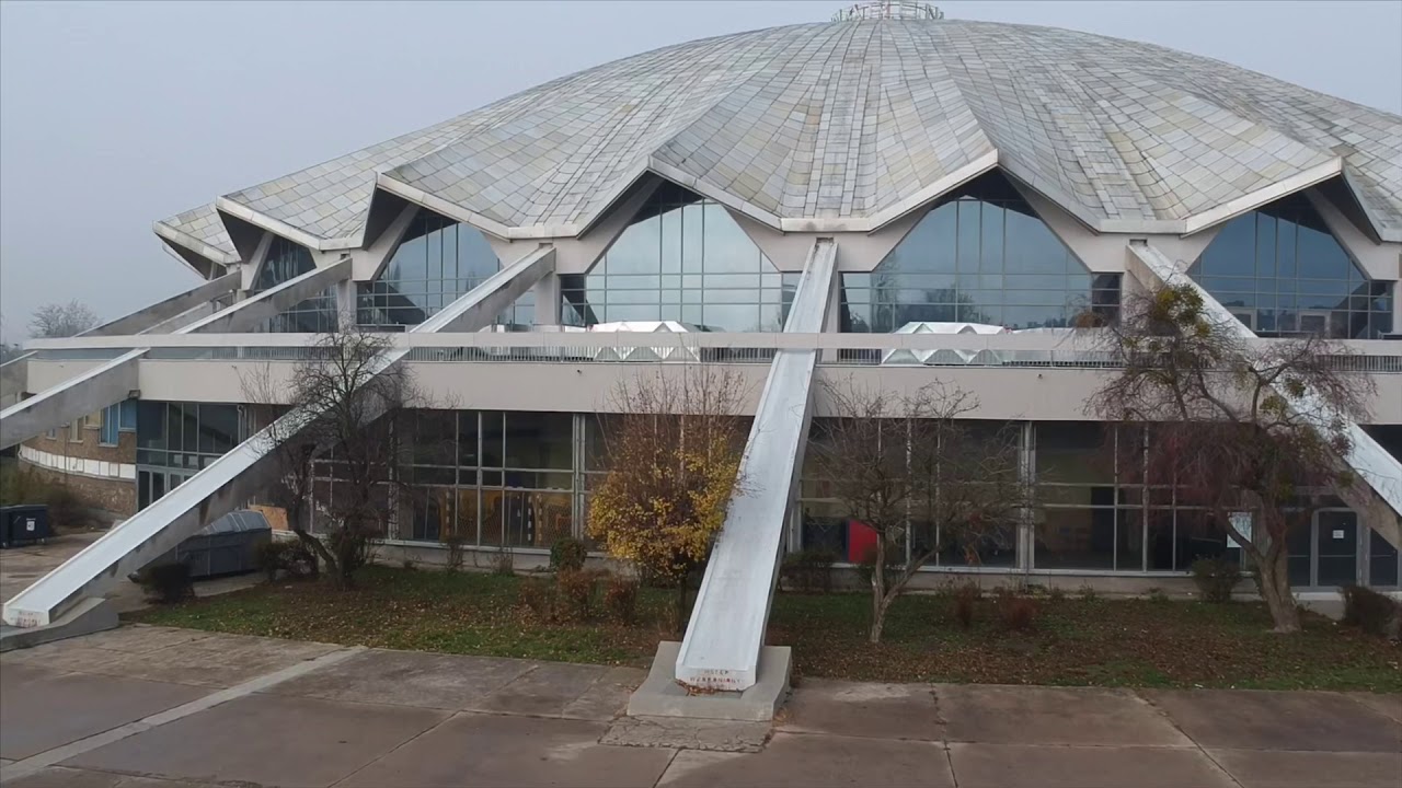 HALA ARENA POZNAŃ Z DRONA