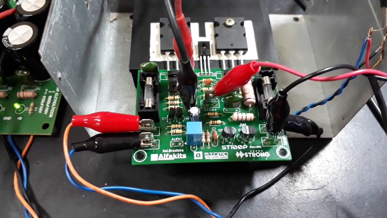 Superando os limites com 0,01% THD no ST100P rev06 Alfakits