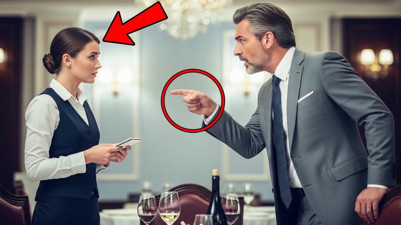 The Arrogant Tycoon Fired a Poor Waitress on the Spot… He Froze When She Calmly Said One Sentence