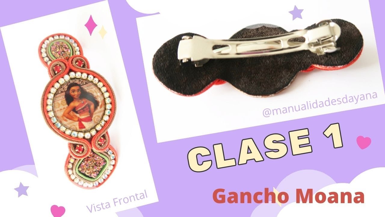 CLASE 1 GANCHO CON SOUTACHE | Curso de Accesorios para el Cabello ww.manualidadesdayana.com