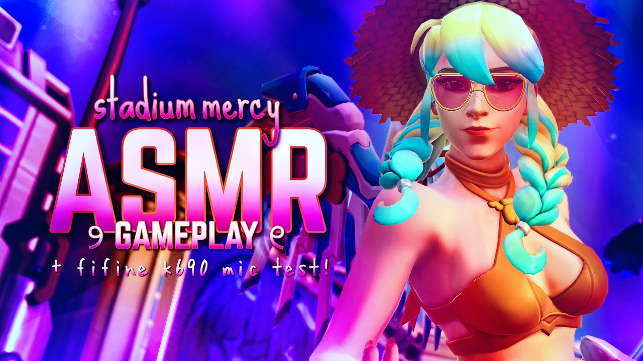 ♡ stadium mercy gaming asmr ❀ + fifine k690 mic test & various triggers! ✦ 〚 overwatch 2 〛☀️˚ ༘