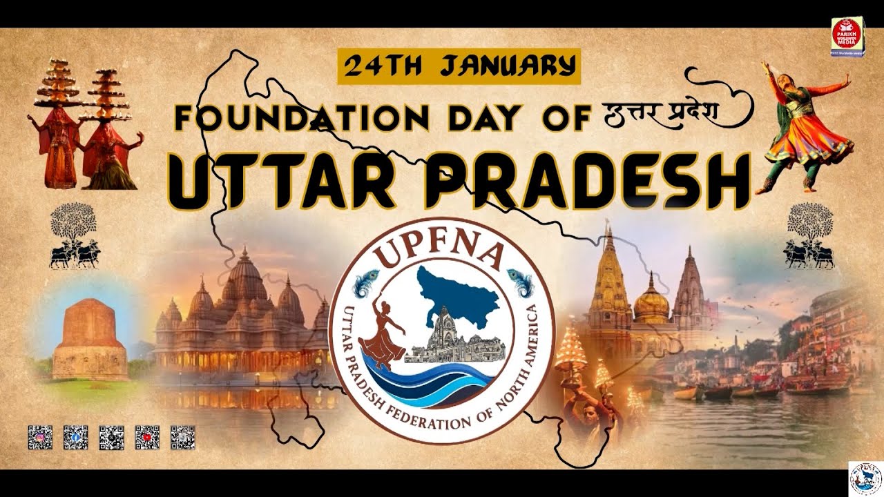 Historic First Overseas Uttar Pradesh Diwas Celebrated by UPFNA in New Jersey