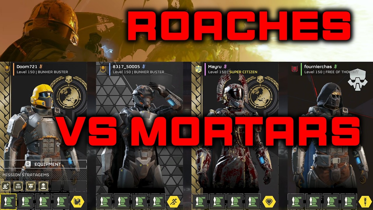FULL AUTO MORTARS 2 - Mortars Versus DRAGONROACHES! | Helldivers 2