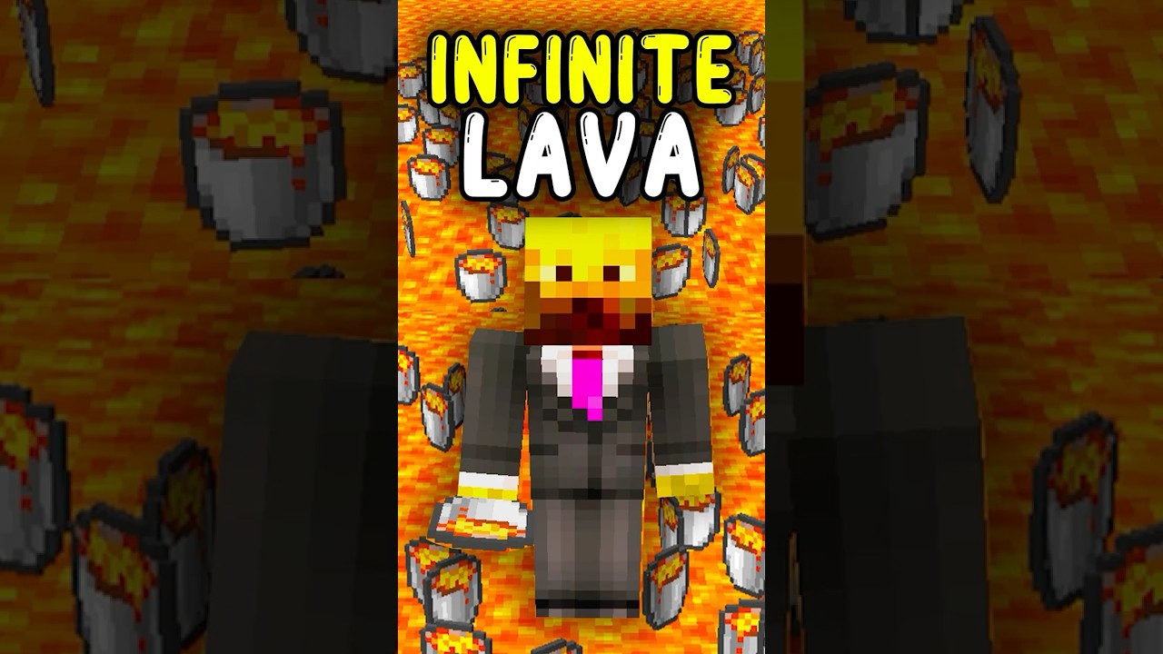INFINITE LAVA In Minecraft bedrock 1.21+!