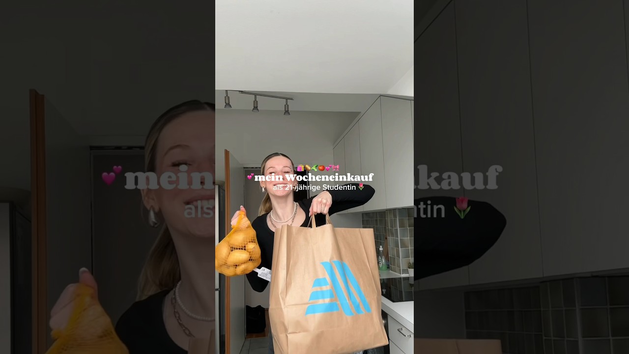 mein Wocheneinkauf als Studentin 🛒🥒🥔 #groceryhaul #haul #studentenleben