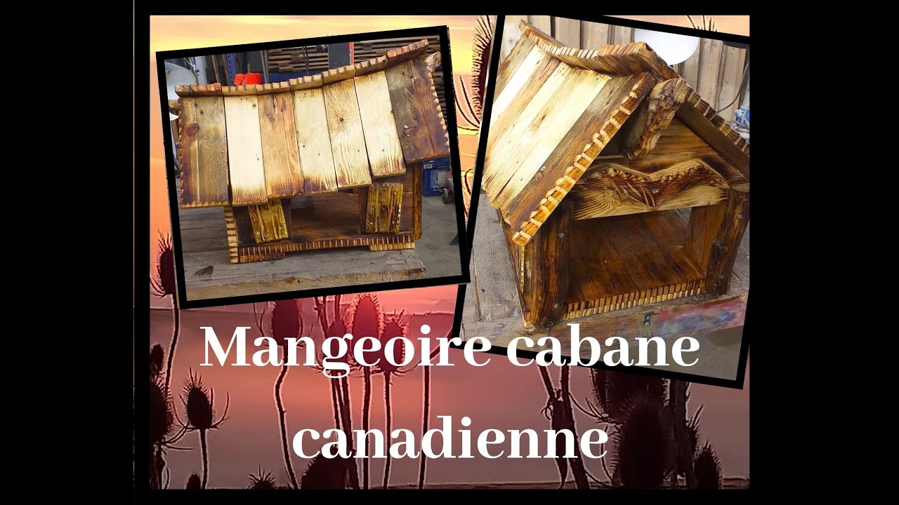 Jeff Collin'S tiny house for pets cabane canadienne mangeoire pour oiseaux en bois de palettes