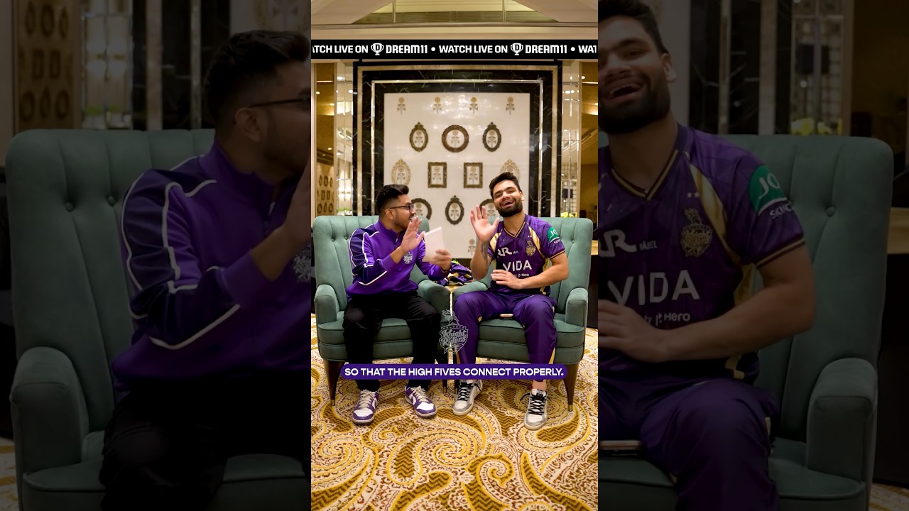 Rinku Singh speaks on Blessing Muzarabani&rsquo;s height | Knights TV | KKR 2026