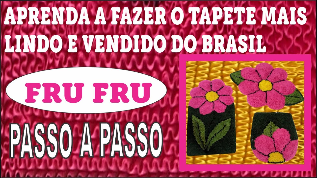 FRUFRU  FLOR ROSA MAIS VENDIDO DE RETALHO FRUFRU