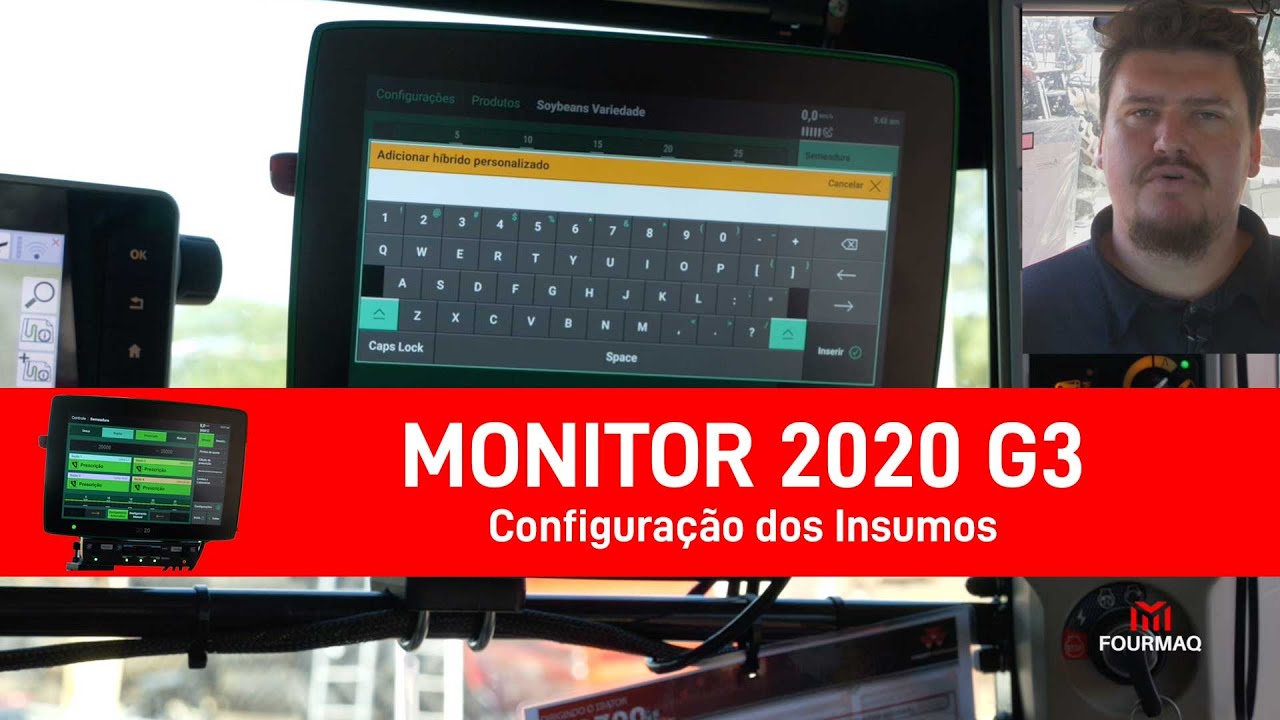 Monitor 2020 G3 - Configuração dos Insumos - Plantadeira Momentum 24f