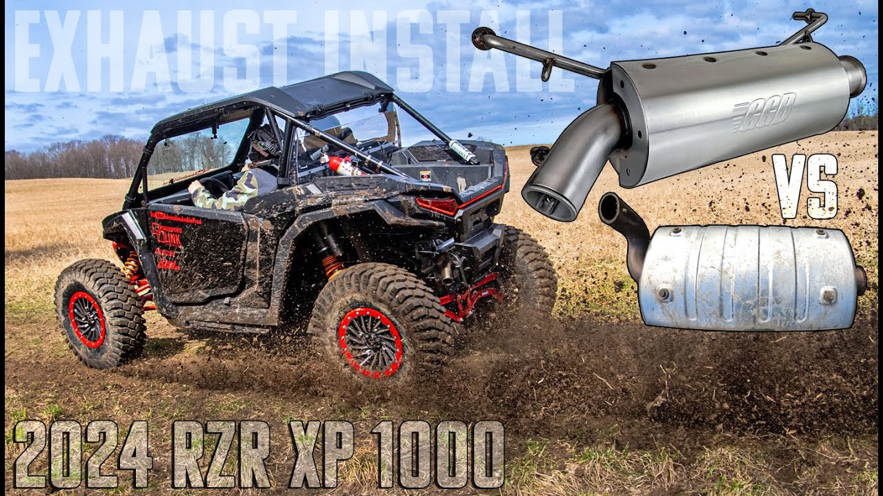 2024 Polaris RZR XP 1000 - GGB Trail Muffler - Exhaust Installation & Sound Test