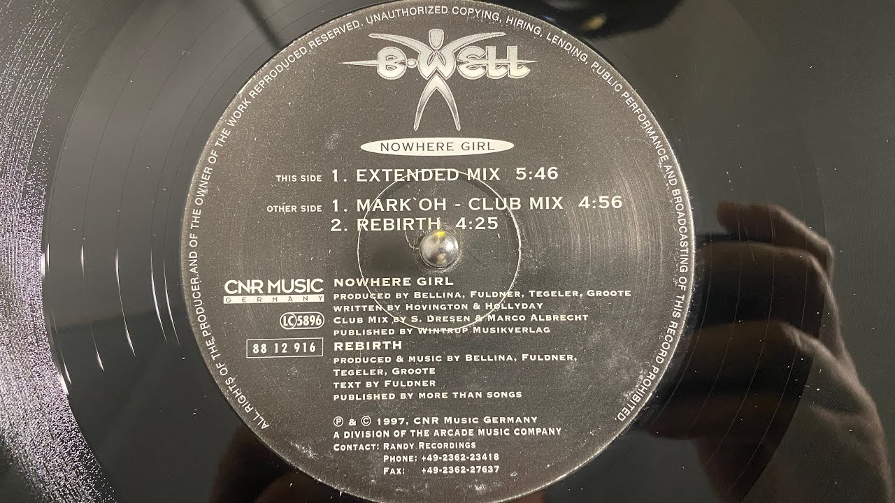 B-Well - Rebirth - CNR Music Germany 1997